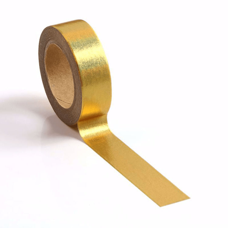 Image shows a golden foil washi tape
