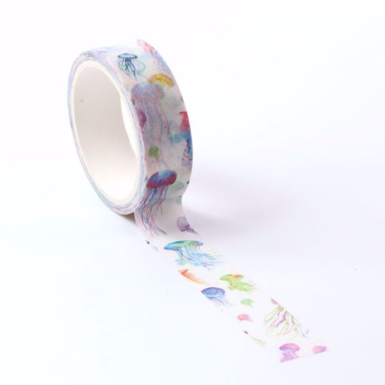 Image shows a jellyfish pattern washi tape