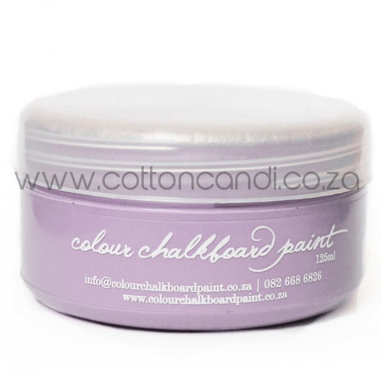 Image shows a jar of 125ml marshmallow lilac chalk paint