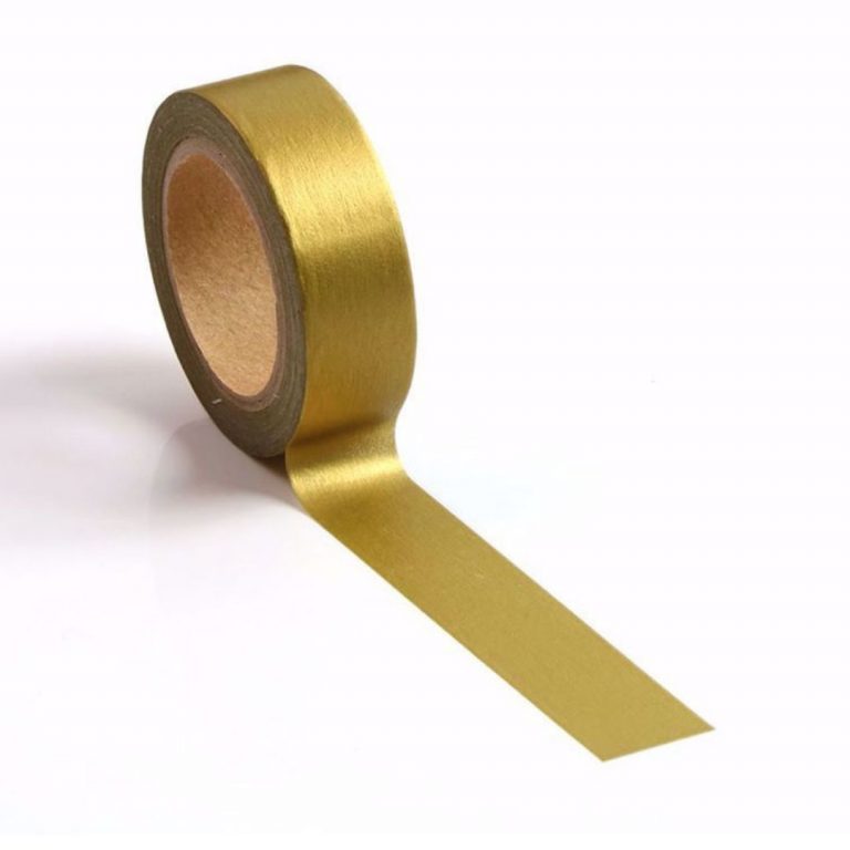 Image shows a metallic gold washi tape