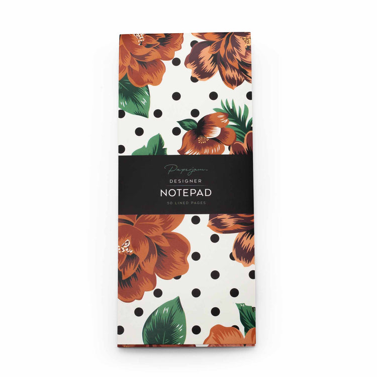 Image shows an Orange Blossoms Scribblz Notepad