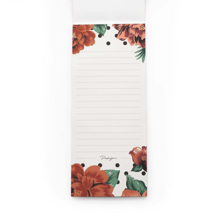 Image shows the inside pages of an Orange Blossoms Scribblz Notepad