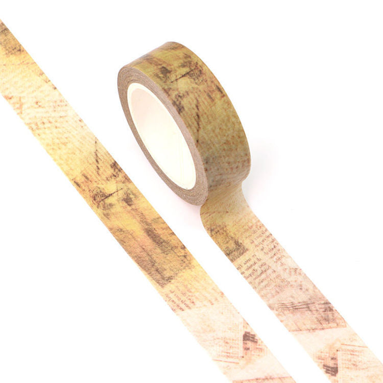 Image shows a vintage type washi tape