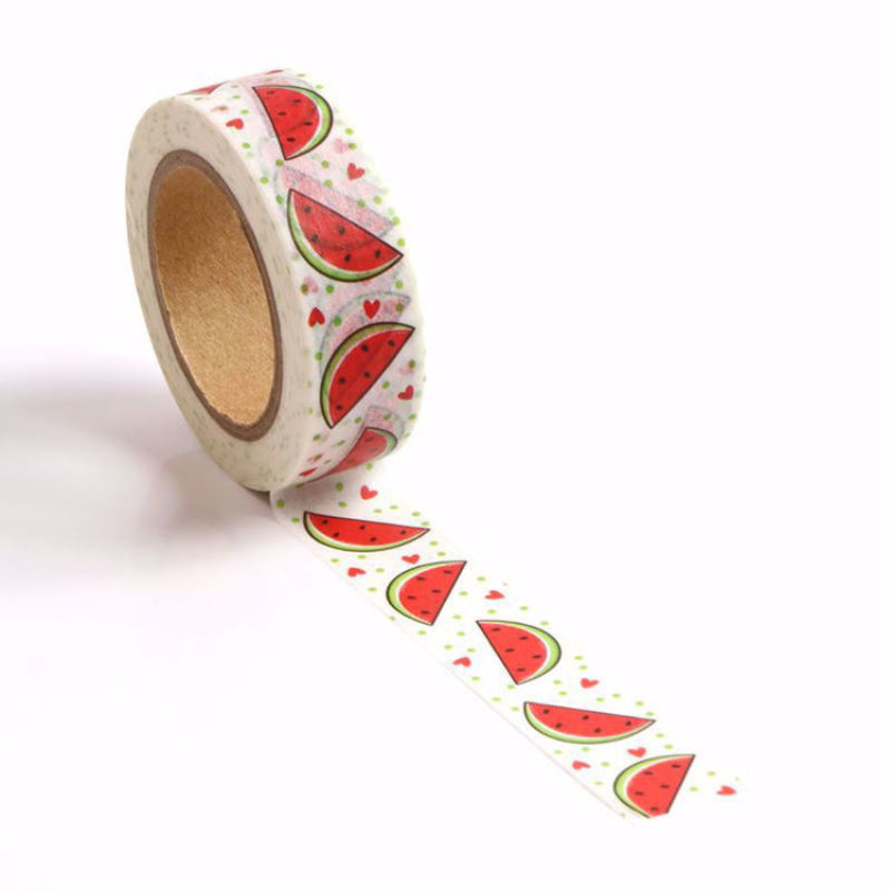 Image shows a watermelon pattern washi tape