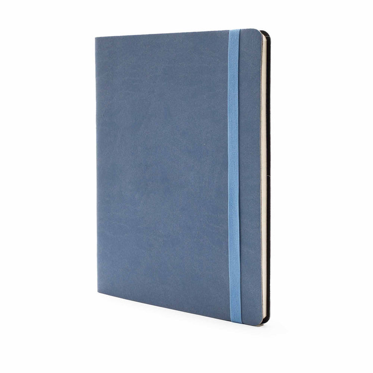 Image shows a cornflower Flexi softcover journal