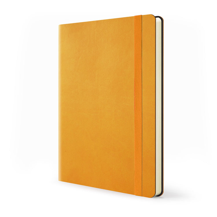 Image shows a naartjie orange Flexi softcover journal