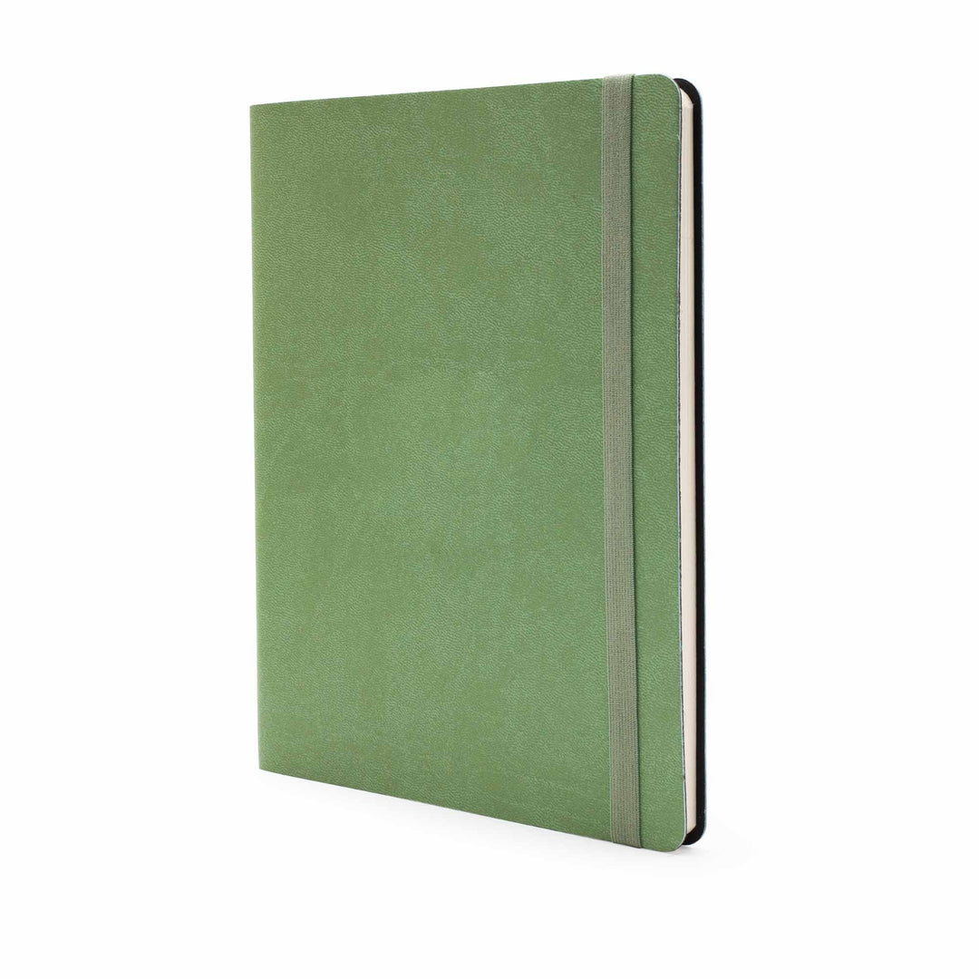 Image shows a sage Flexi softcover journal