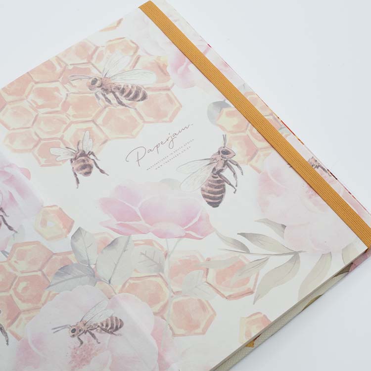 Image shows the endpapers of the Buzzing Bees Insect journal