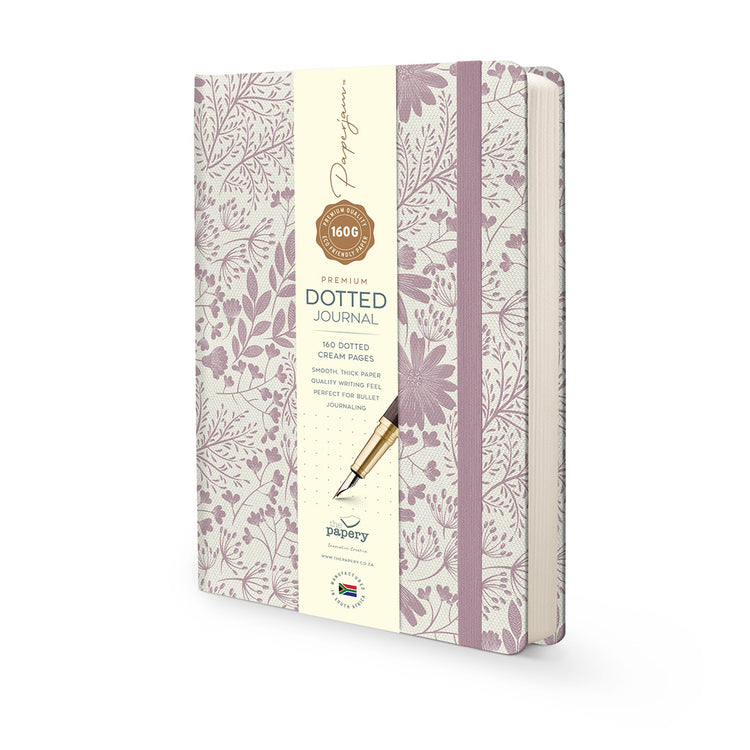 Image shows a Spring Premium hardcover journal (with bellyband)