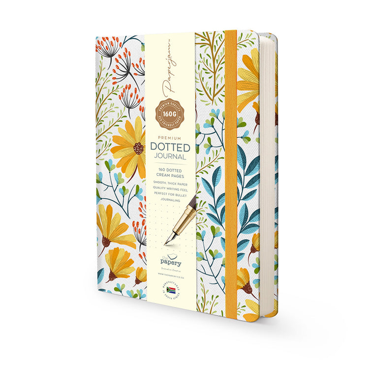 Image shows a Summer Premium Hardcover journal 9with bellyband)