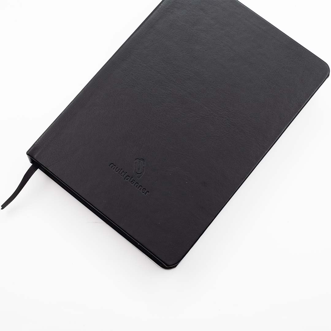 Image shows a top front view of a Black Classic MultiPlanner