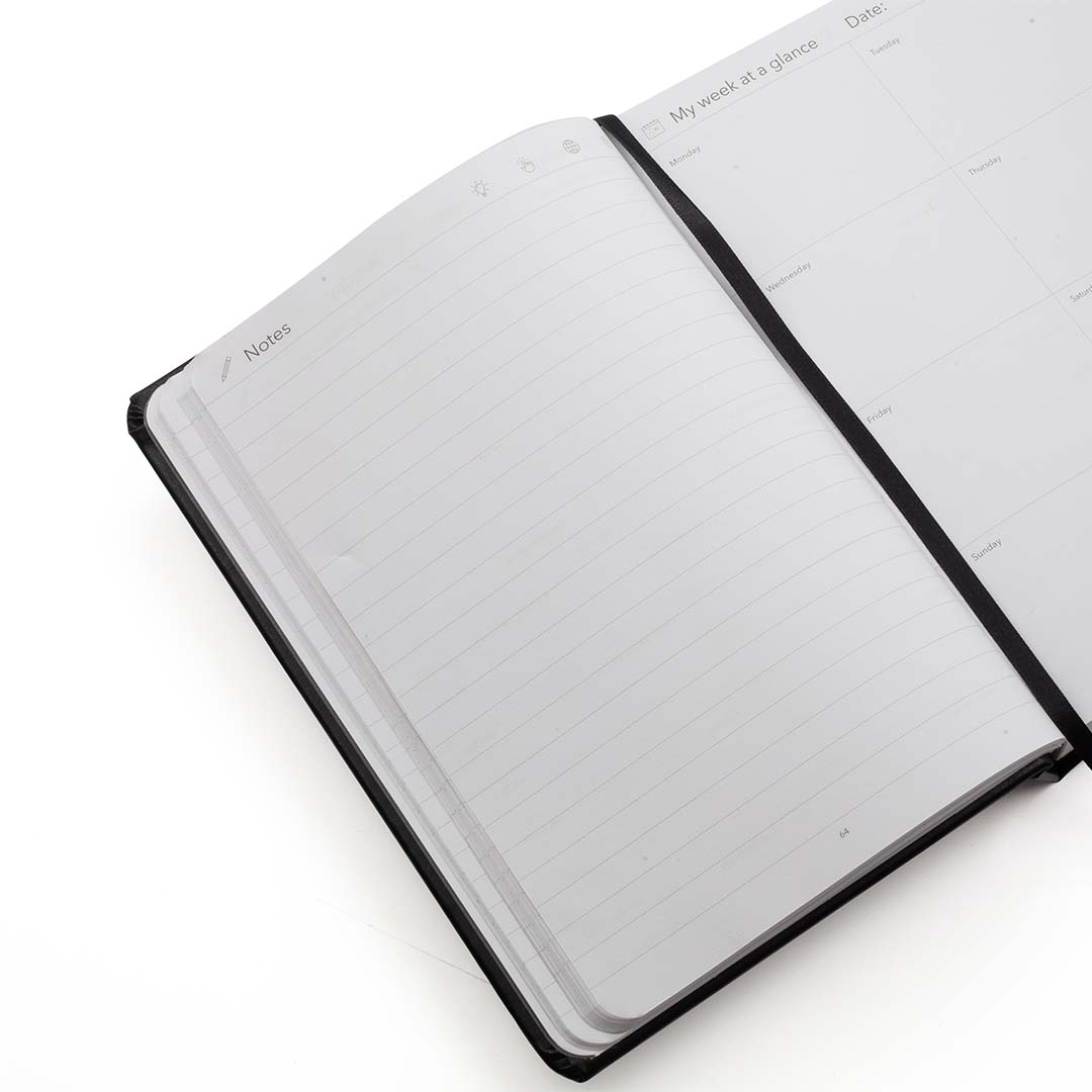 Image shows the notes page in a Flexi MultiPlanner