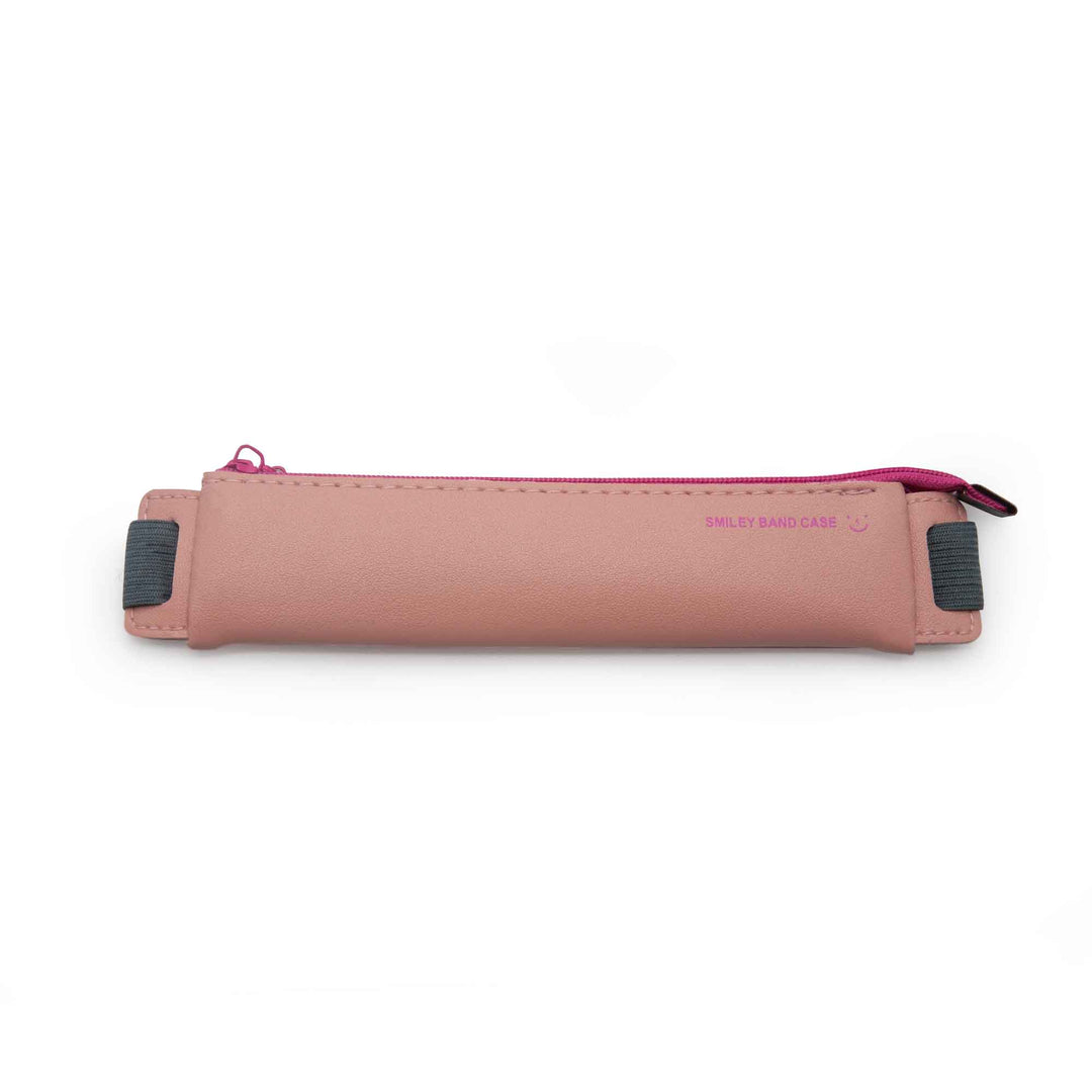 Image shows a Pink diary/pencil pouch