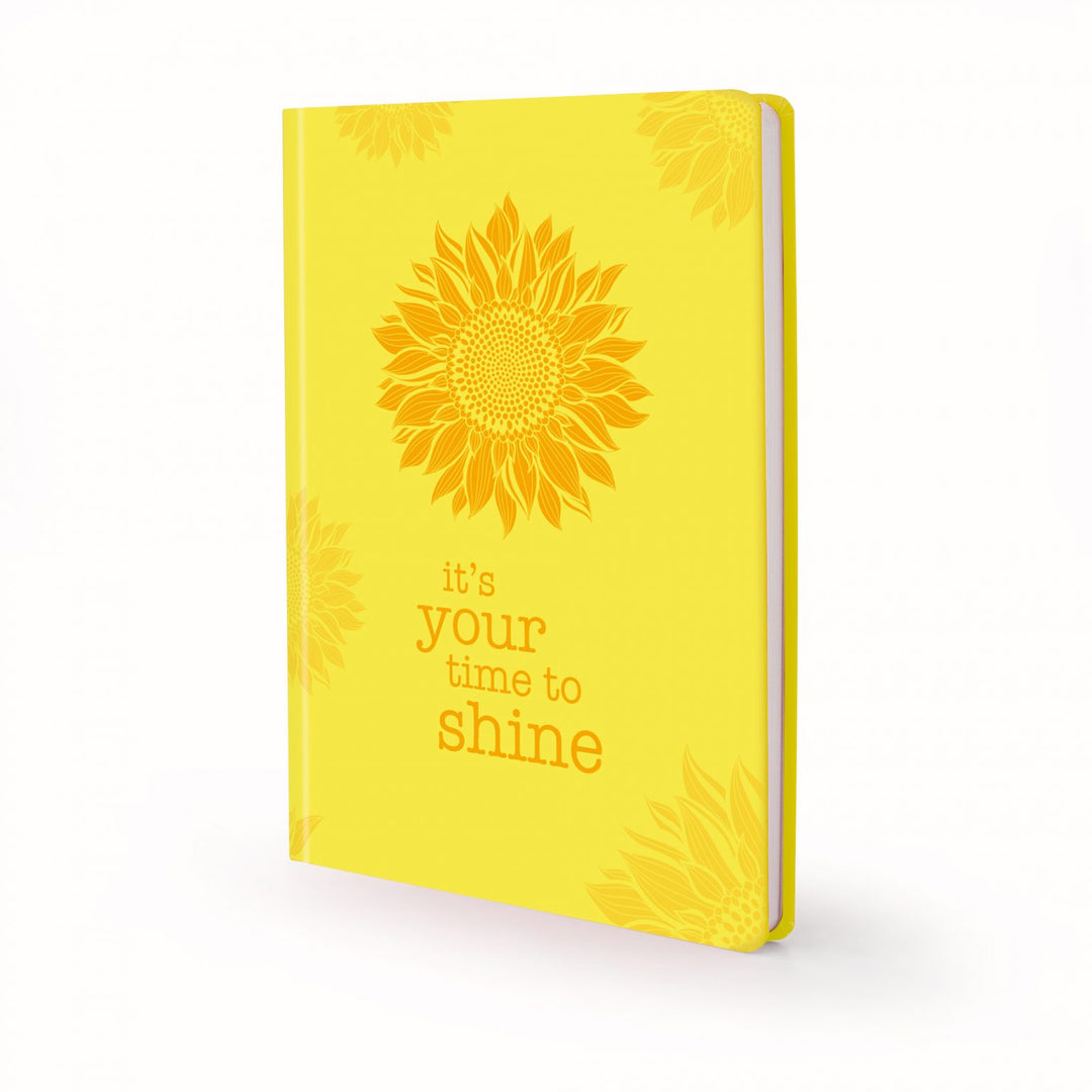 Image shows an A4 Sunshine yellow Scribblz journal